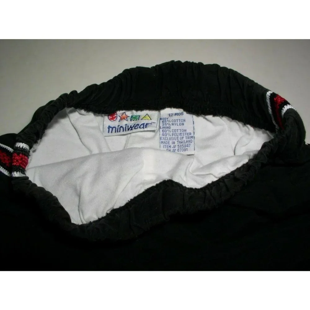 Miniwear Baby 2 Piece Set Black/Red Mega 2 Sport Logo Hooded Cold Weather Outfit - Picture 7 of 12